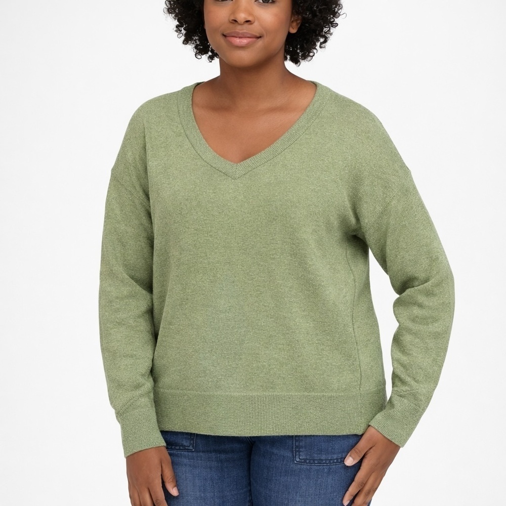 Universal Thread Women's XL V-Neck Sweater Olive Night H0088